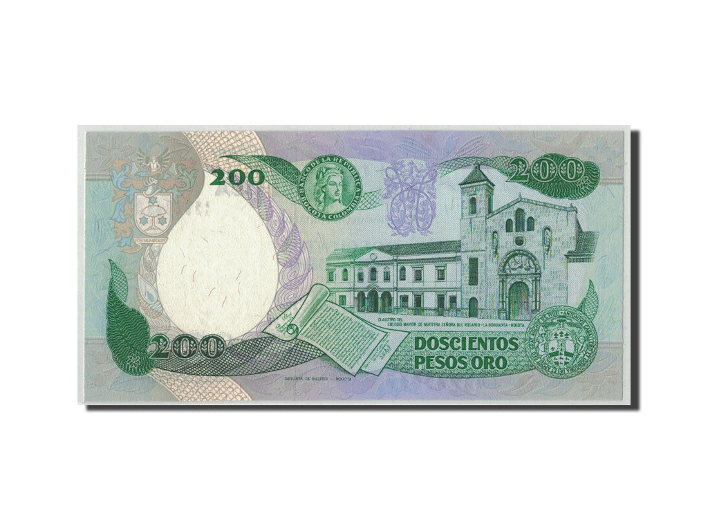 Colombia, 200 Pesos Oro, 1987, KM:429d, 1987-04-01, UNC(65-70)