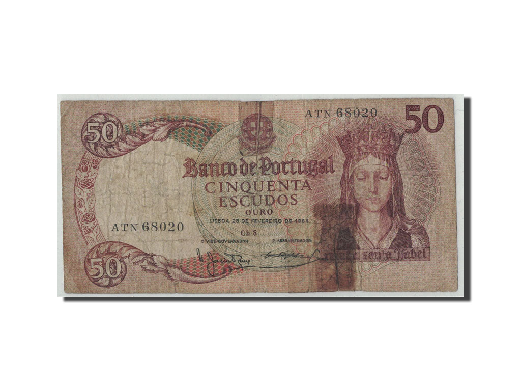 Biljet, Portugal, 50 Escudos, 1964, 1964-02-28, KM:168, B
