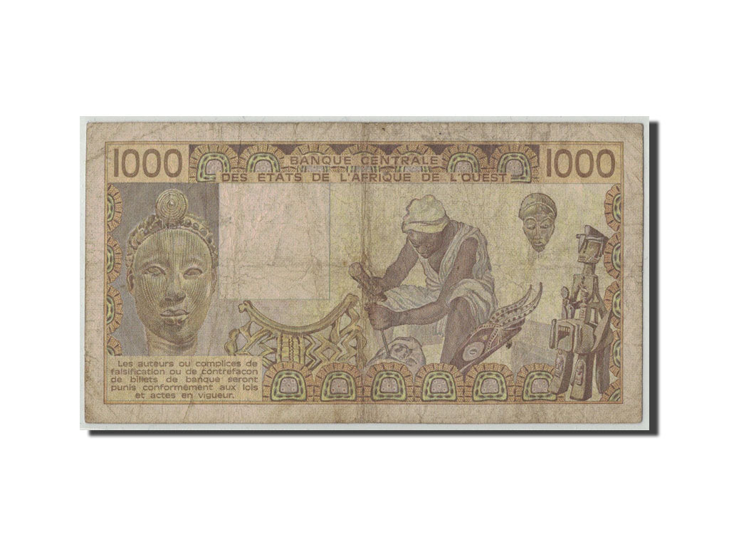 West African States, Senegal, 1000 Francs, 1985, KM:707Kf, VG(8-10)