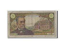 France, 5 Francs Pasteur, 1969, KM:146b, Fayette:61.9, 1969-02-06, VG(8-10)
