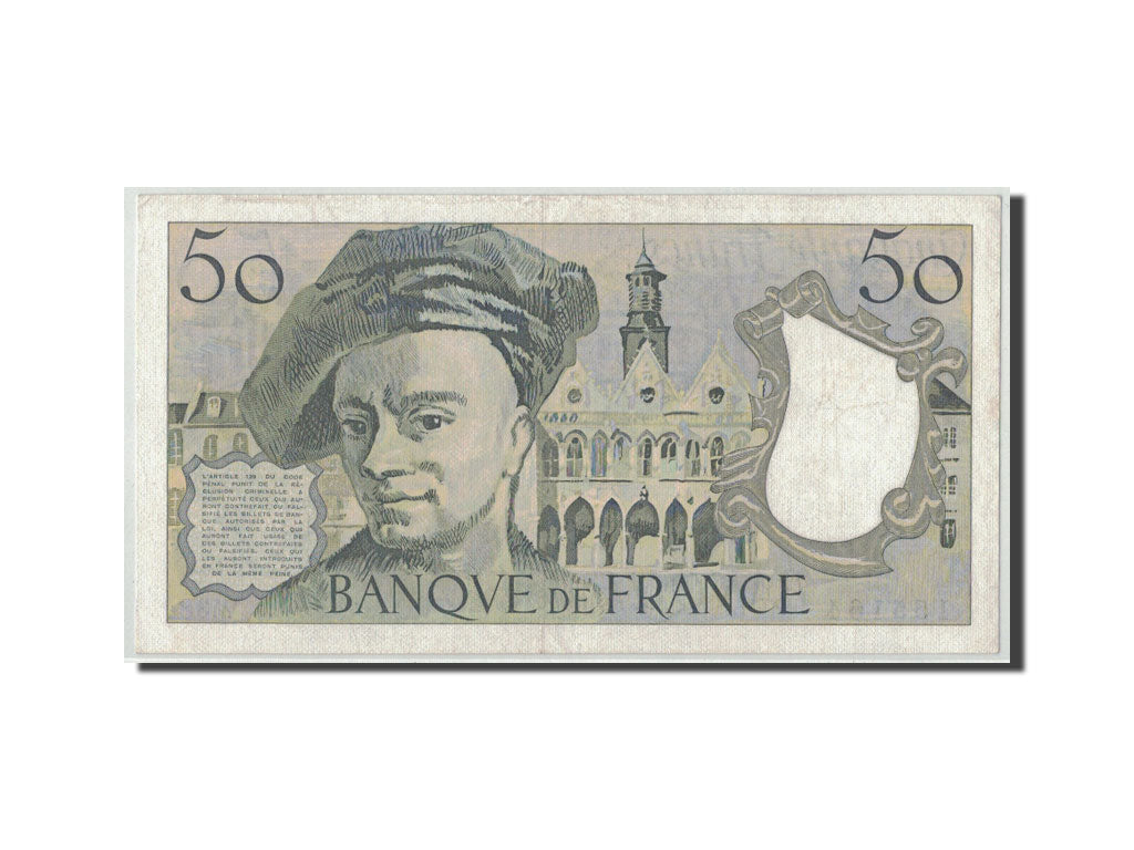 France, 50 Francs Quentin de la Tour, 1984, KM:152b, Fayette:67.10, EF(40-45)