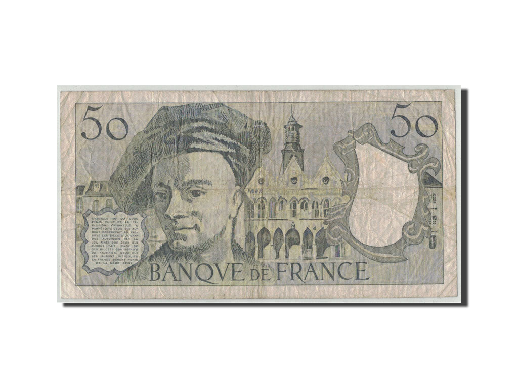 France, 50 Francs Quentin de la Tour, 1979, KM:152a, Fayette:67.4, VG(8-10)