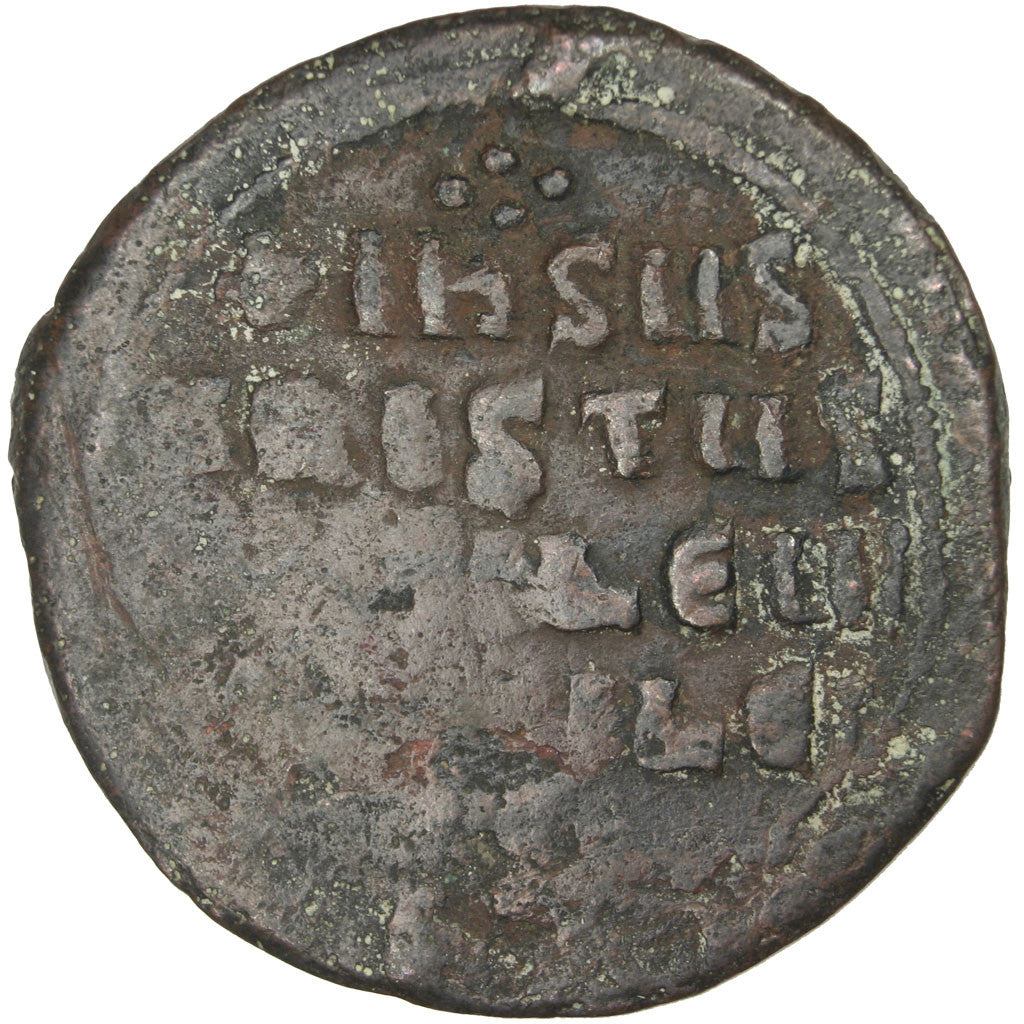 Moneda, Basil II, Bulgaroktonos 976-1025, Follis, Constantinople, BC, Cobre