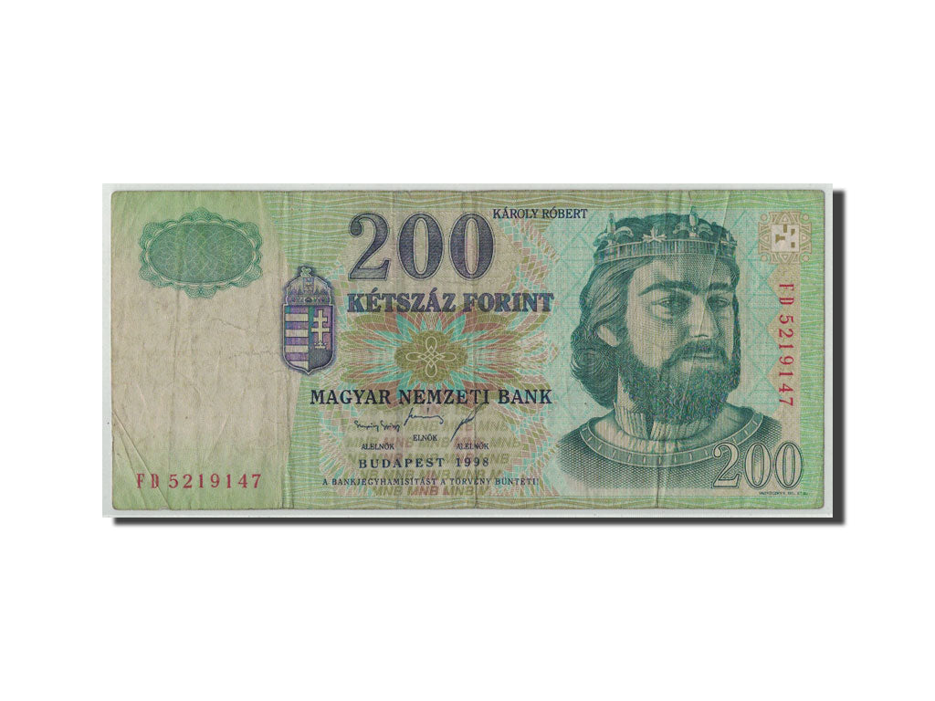 Banknote, Hungary, 200 Forint, 1998, KM:178a, VG(8-10)