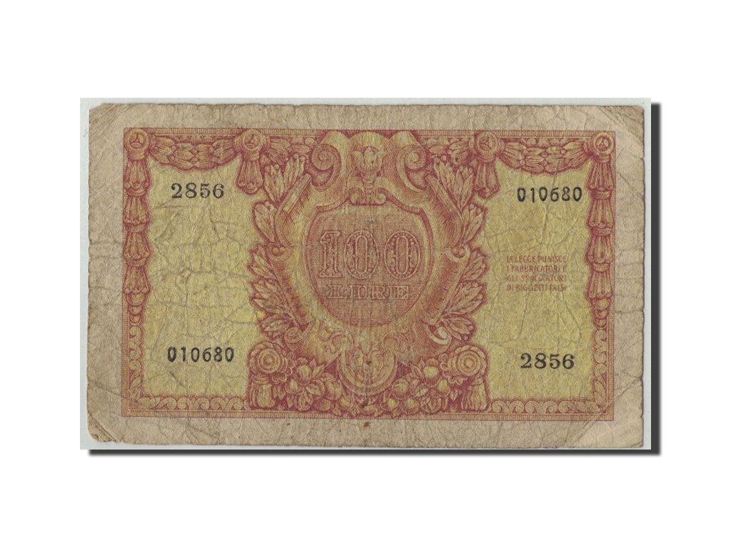Italy, 100 Lire, 1951, KM:92a, 1951-12-31, VG(8-10)