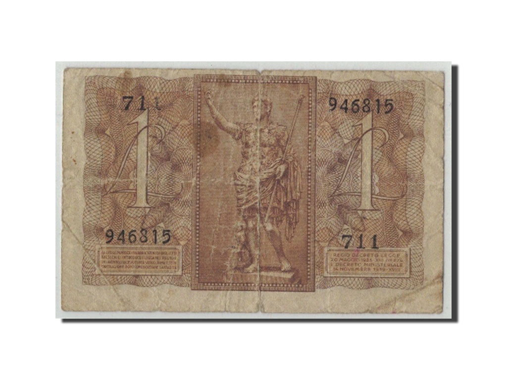 Banconote, Italia, 1 Lira, 1939, KM:26, 1939-11-14, B