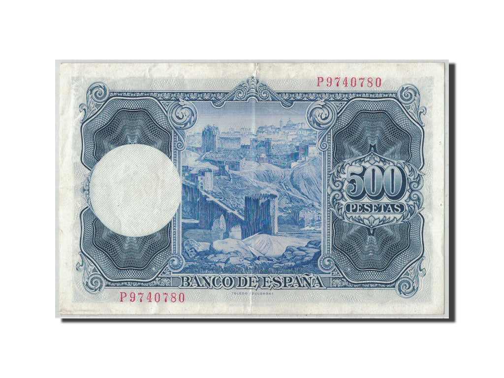 Banknote, Spain, 500 Pesetas, 1954, 1954-07-22, KM:148a, VF(30-35)