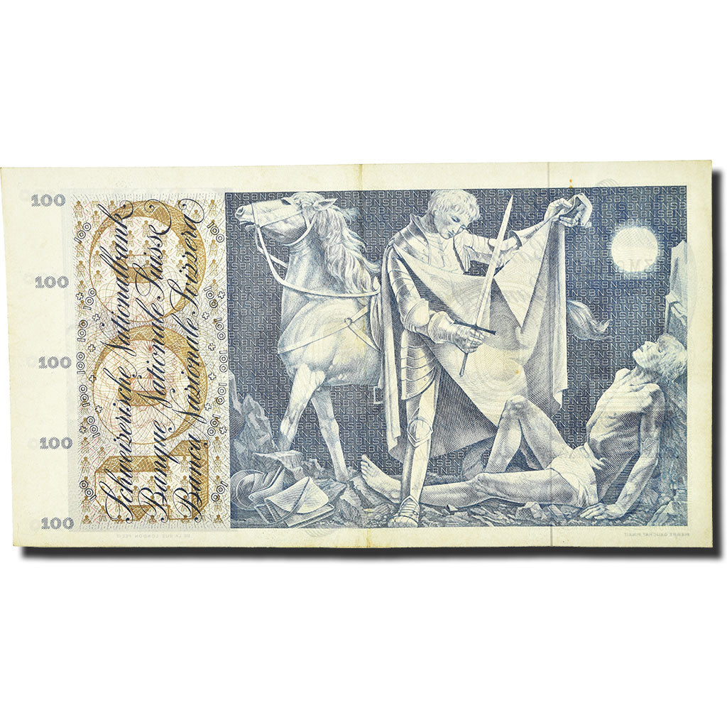 Banknote, Switzerland, 100 Franken, 1957, 1957-10-04, KM:49b, EF(40-45)