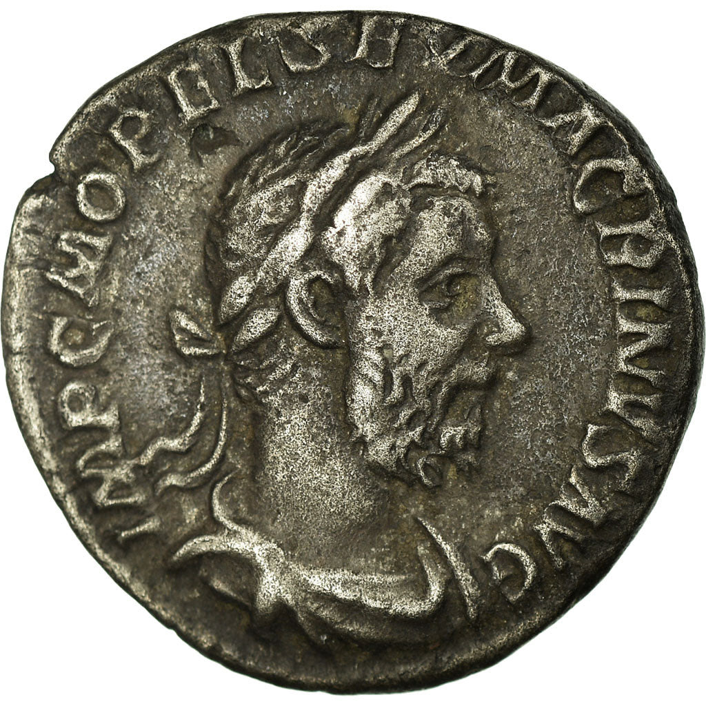 Munten, Macrinus, Denarius, Roma, ZF+, Zilver