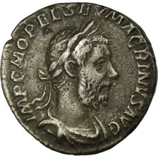 Munten, Macrinus, Denarius, Roma, ZF+, Zilver