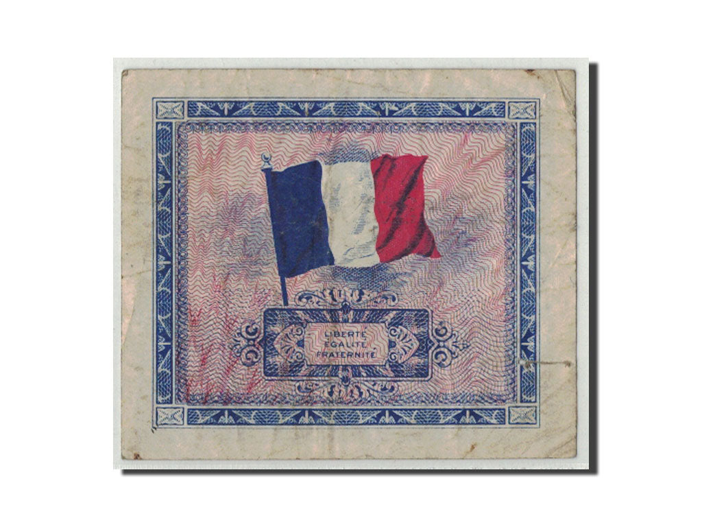 Francia, 5 Francs, 1944, KM:115a, MB