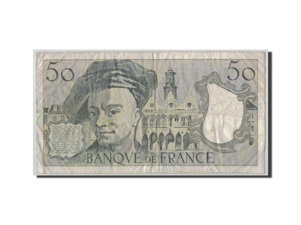 Billet, France, 50 Francs, 50 F 1976-1992 ''Quentin de La Tour'', 1988, B