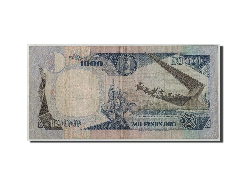 Colombia, 1000 Pesos Oro, 1986, KM:424c, 1986-06-01, RC
