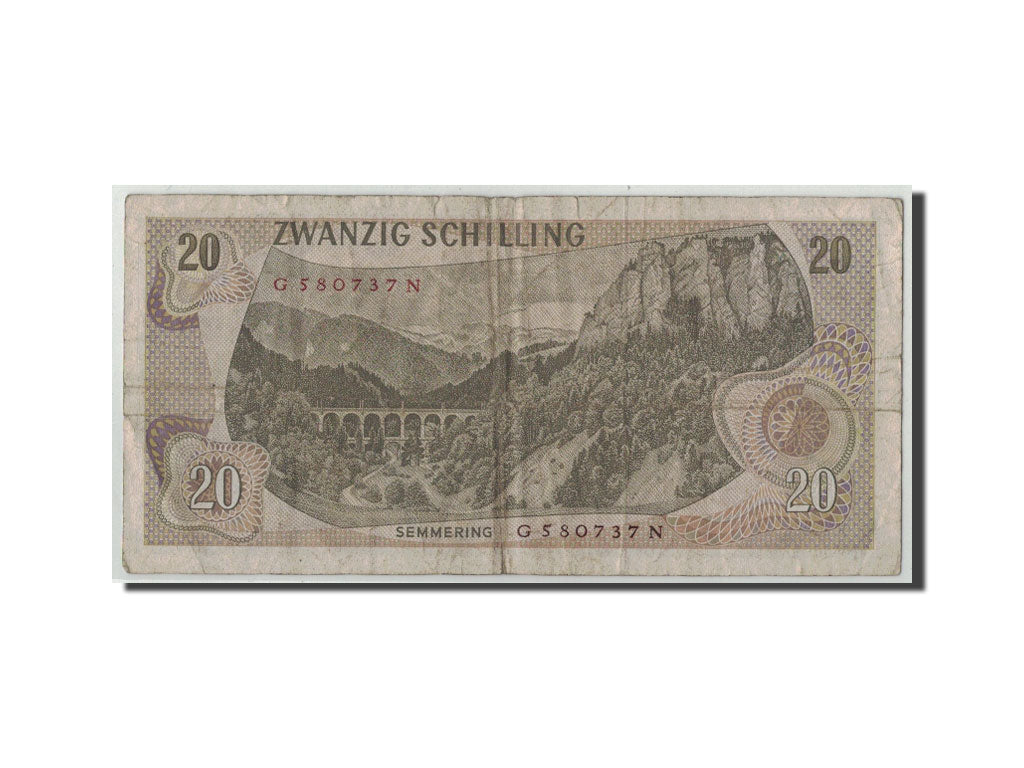 Banconote, Austria, 20 Schilling, 1967, KM:142a, 1967-07-02, B