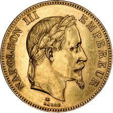 Second Empire, 100 Francs or Napoléon III tête laurée