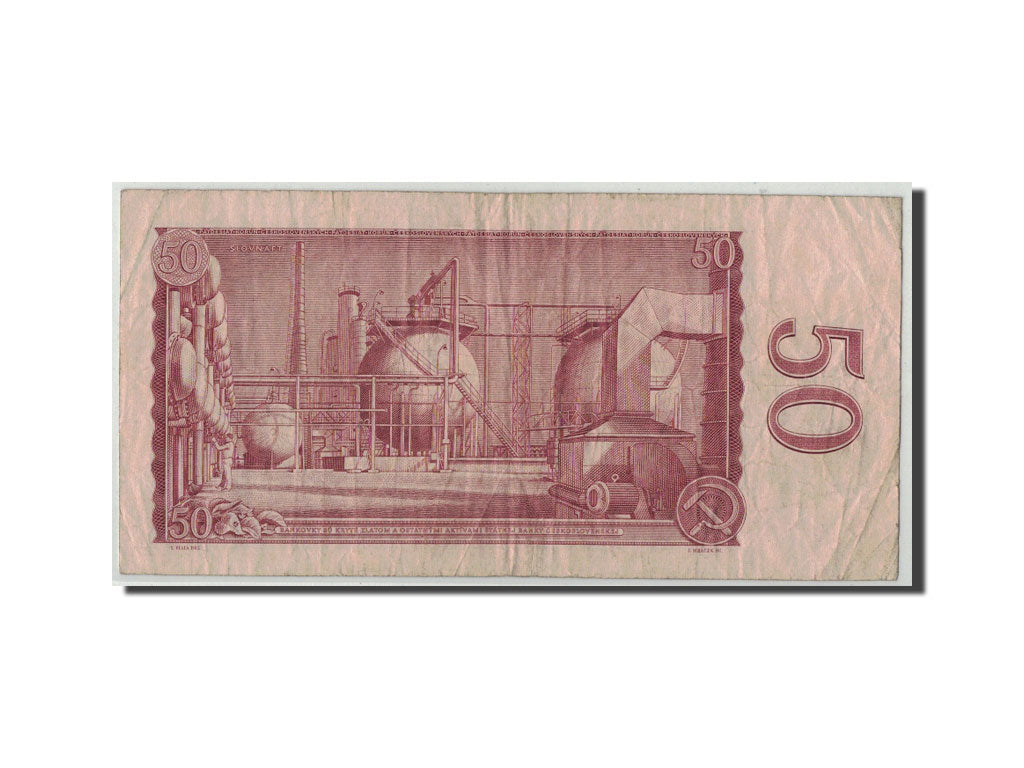 Banknote, Czechoslovakia, 50 Korun, 1964, KM:90b, F(12-15)