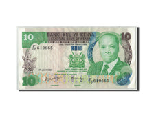 Banknote, Kenya, 10 Shillings, 1987, 1987-07-01, KM:20f, VF(20-25)