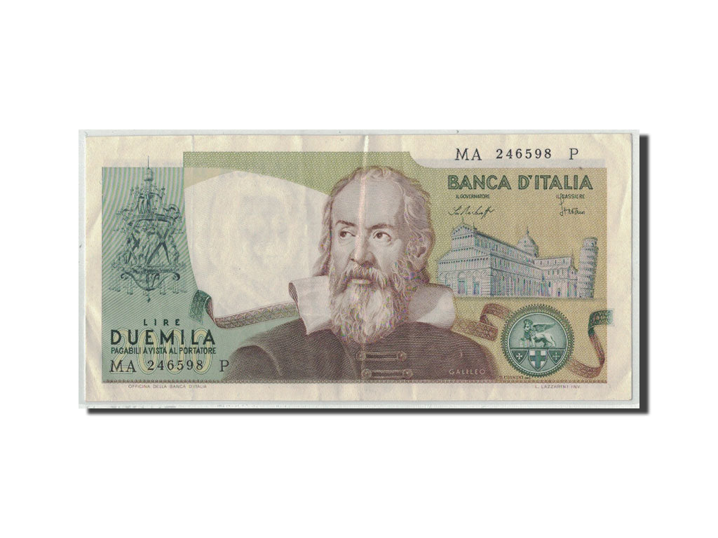 Geldschein, Italien, 2000 Lire, 1976, 1976-10-22, KM:103b, SS
