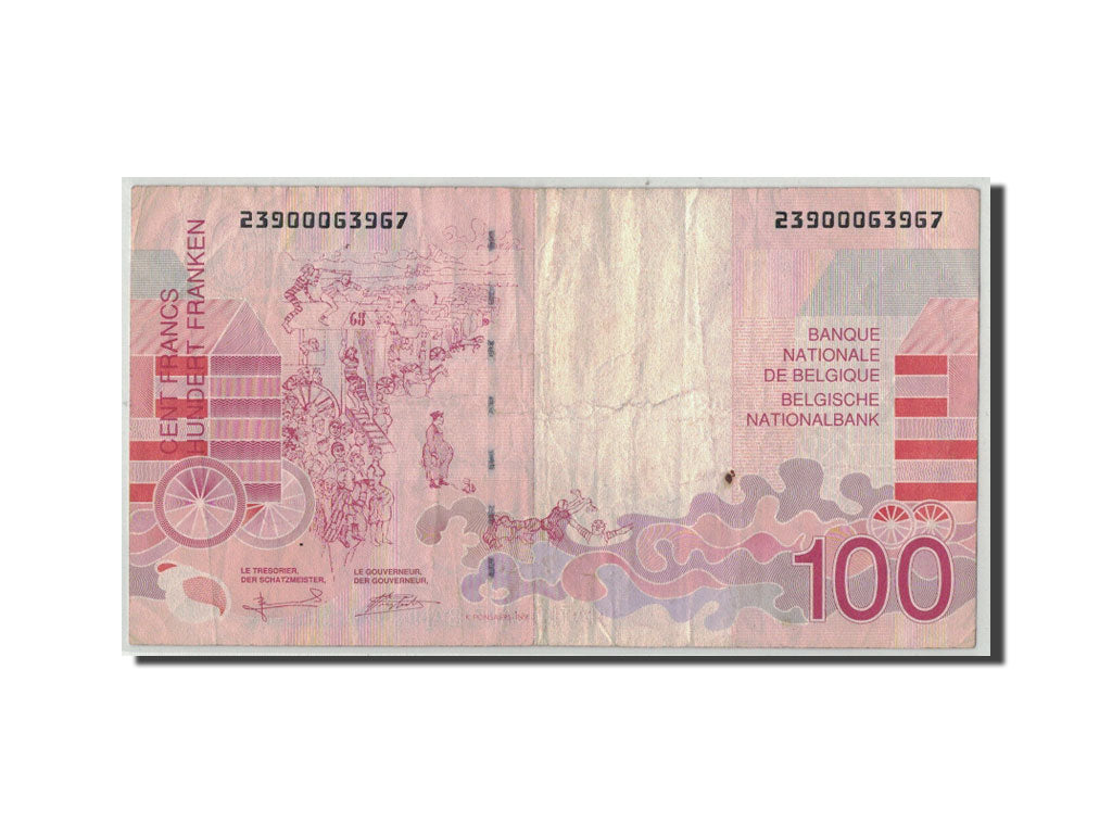 Belgium, 100 Francs, KM:147, VG(8-10)
