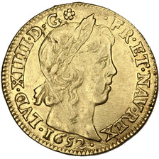 Munten, Frankrijk, Louis XIV, Louis d'or à la mèche longue, Louis d'Or, 1652