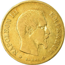 Moneta, Francia, Napoleon III, Napoléon III, 10 Francs, 1858, Strasbourg, MB+