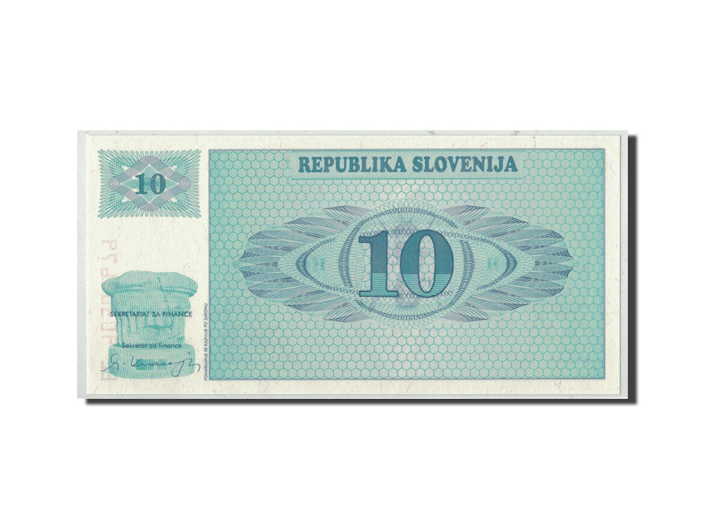 Banknote, Slovenia, 10 (Tolarjev), 1990, KM:4a, UNC(65-70)