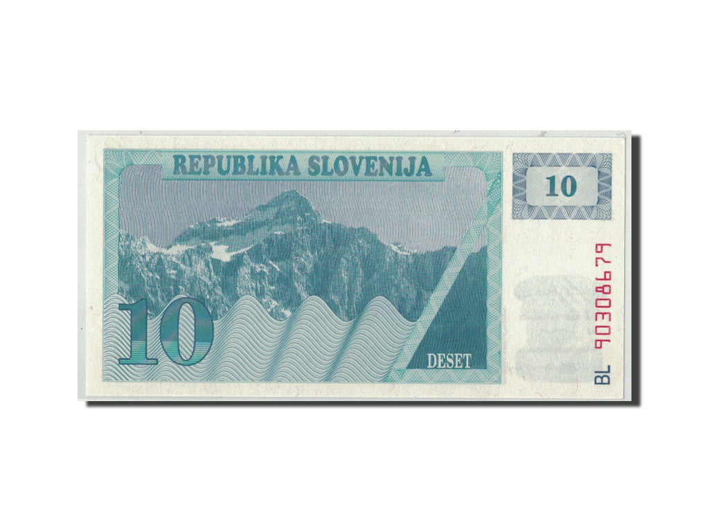 Banknote, Slovenia, 10 (Tolarjev), 1990, KM:4a, UNC(65-70)