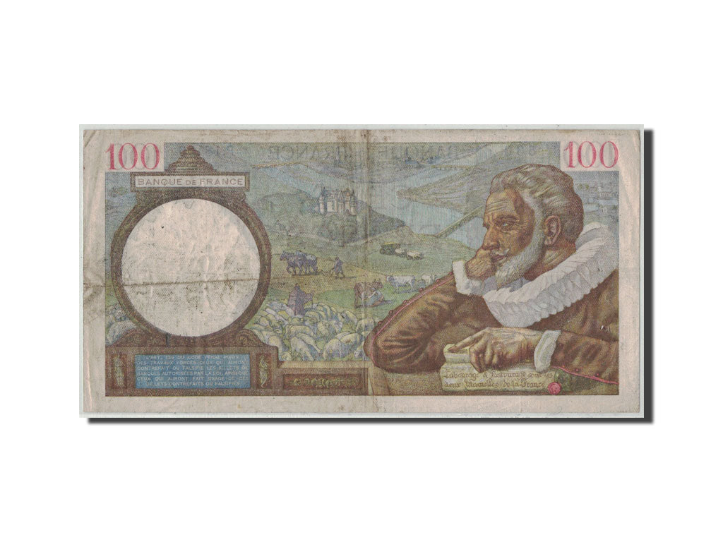 Banknote, France, 100 Francs, 100 F 1939-1942 ''Sully'', 1941, 1941-01-09