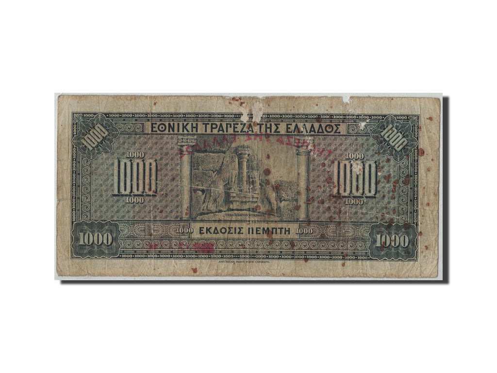 Banknote, Greece, 1000 Drachmai, 1926, KM:100b, VG(8-10)