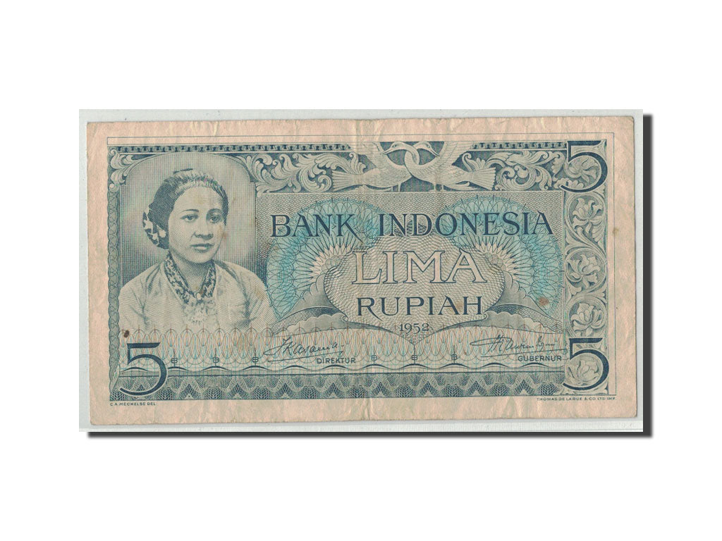 Indonesia, 5 Rupiah, 1952, KM:42, MB