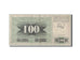 Biljet, Bosnië - Herzegovina, 100 Dinara, 1992, 1992-07-01, KM:13a, B+