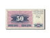 Banknot, Bośnia-Hercegowina, 50 Dinara, 1992, 1992-07-01, KM:12a, EF(40-45)