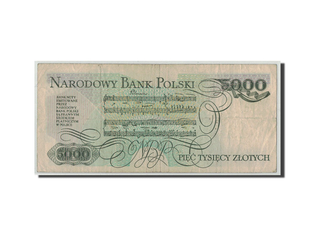 Banknote, Poland, 5000 Zlotych, 1988, 1988-12-01, KM:150c, VG(8-10)