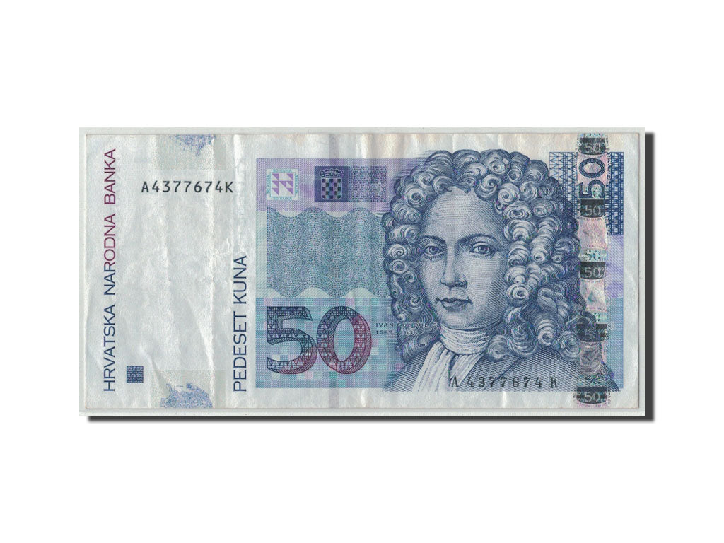 Croatia, 50 Kuna, 2002, KM:40, 7.3.2002, F(12-15)