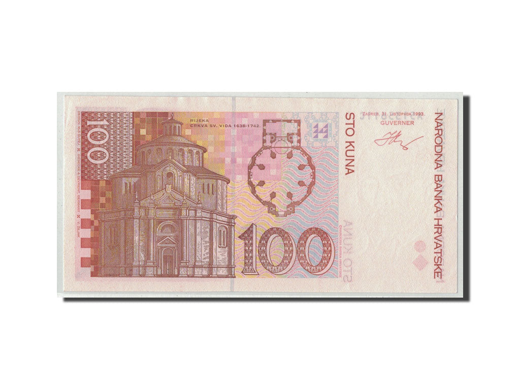 Banconote, Croazia, 100 Kuna, 1993, KM:32a, 1993-10-31, SPL