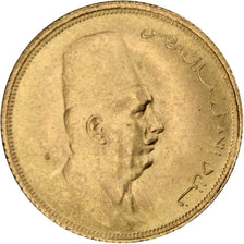 Egypt, 20 Piastres, 1923, AU(55-58), Gold, 1.71