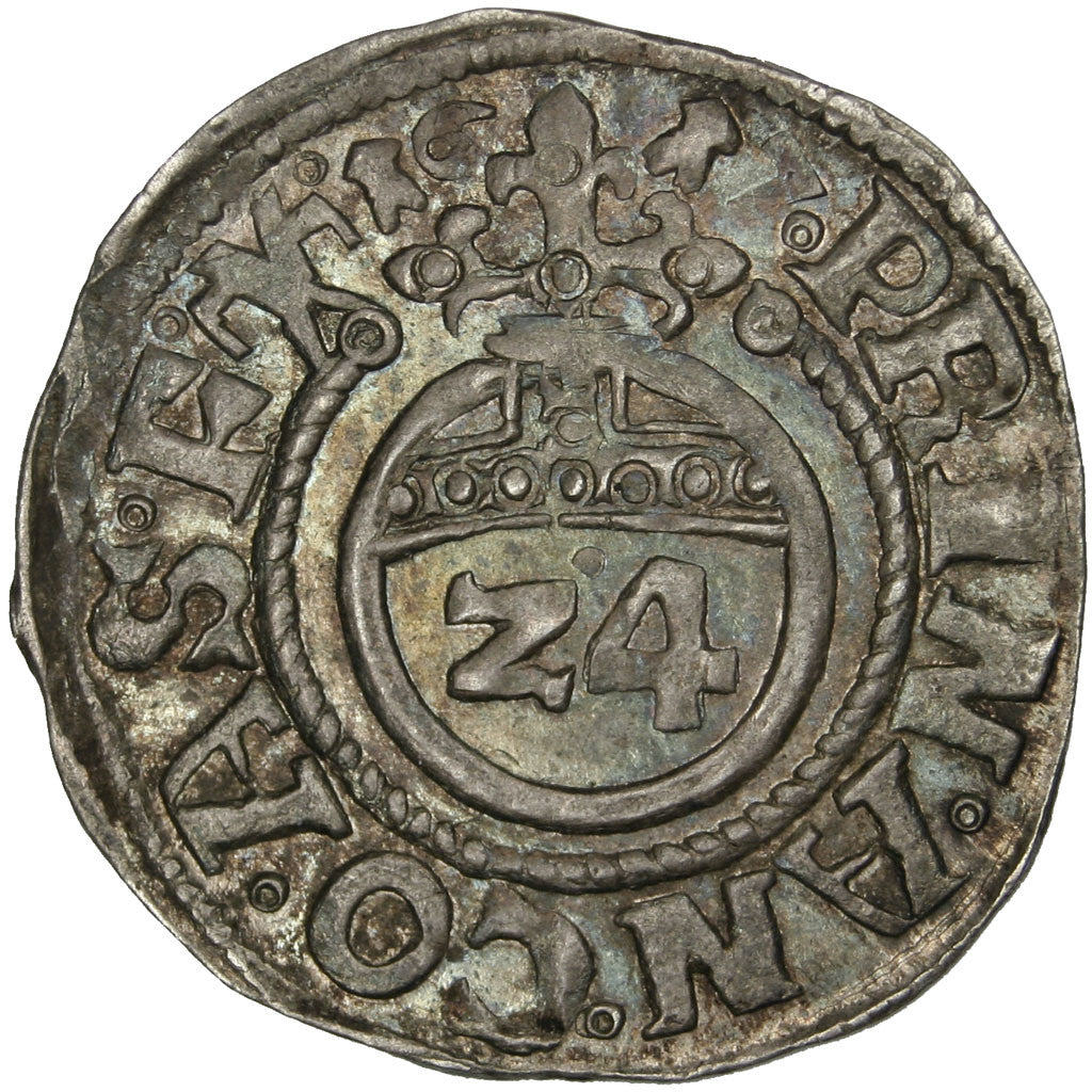 Monnaie, Etats allemands, ANHALT, 1/24 Thaler, Groschen, 1617, SUP, Argent