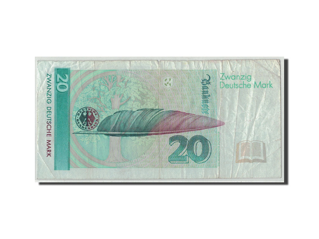Bundesrepublik Deutschland, 20 Deutsche Mark, 1998, KM:39b, SGE+