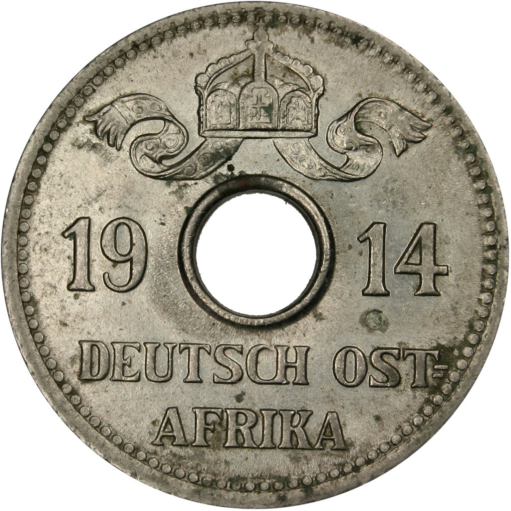 Germany, 5 Heller, 1914, Hambourg, AU(55-58), Copper-nickel, 3.14
