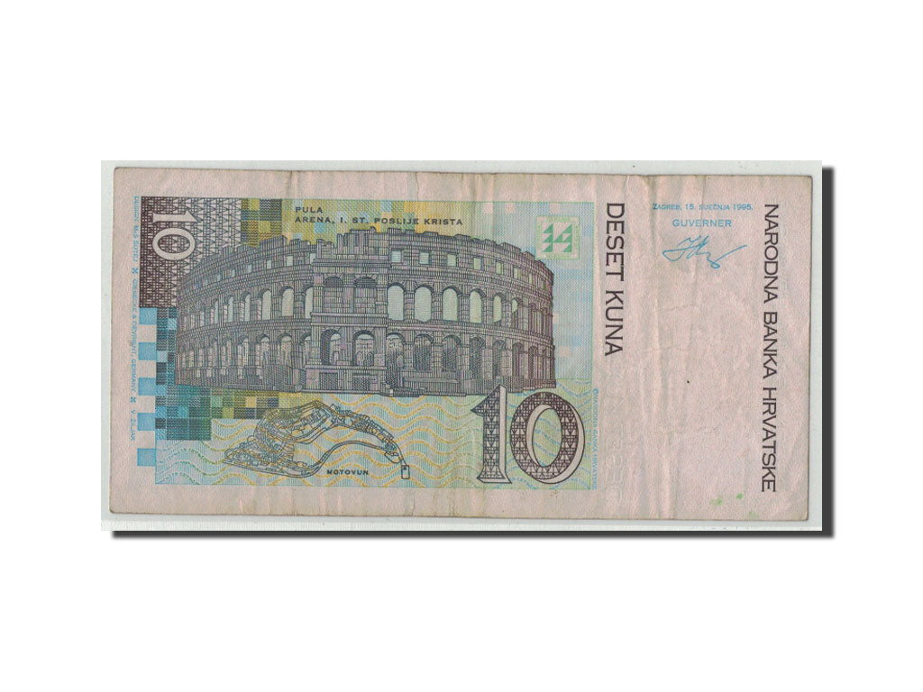 Banknote, Croatia, 10 Kuna, 1993, KM:36a, F(12-15)