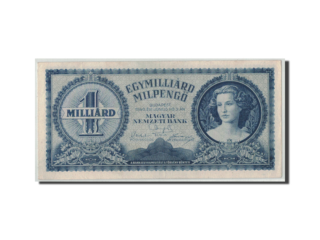 Hungary, 1 Milliard Milpengö, 1946, KM:131, 1946-06-03, AU(55-58)