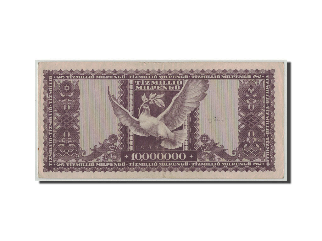 Banknote, Hungary, 10 Million Milpengö, 1946, 1946-05-24, KM:129, AU(50-53)
