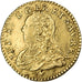 Moneda, Francia, 1/2 Louis d'or, 1731, Strasbourg, MBC, Oro, Gadoury:329