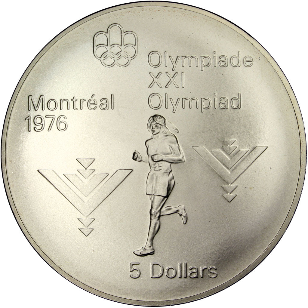 Coin, Canada, Elizabeth II, 5 Dollars, 1975, Ottawa, MS(63), Silver