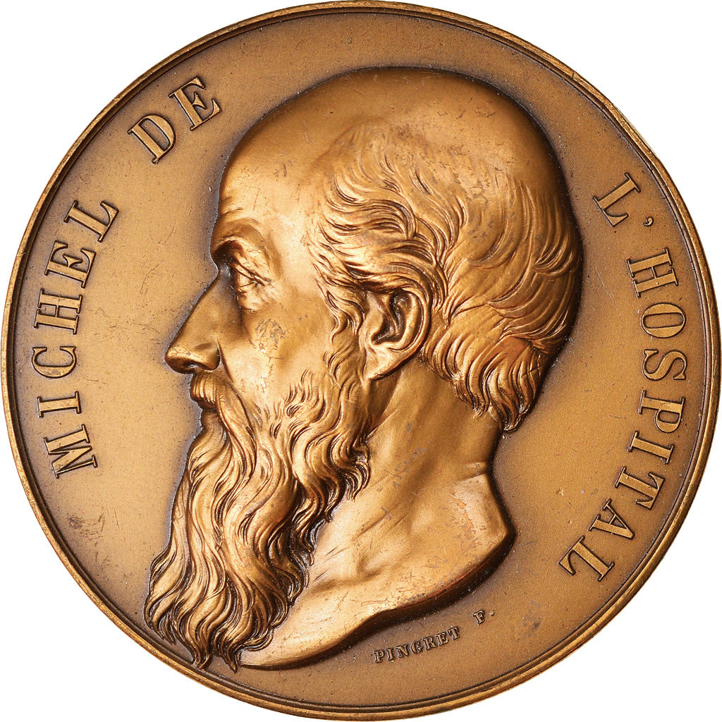 France, Médaille, Tribunaux de Commerce, Chancelier Michel de L'Hospital