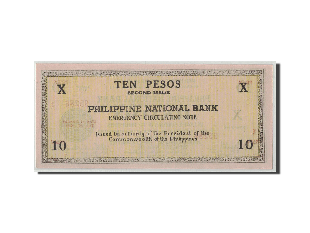Banknot, Filipiny, 10 Pesos, 1941, KM:S217b, UNC(63)
