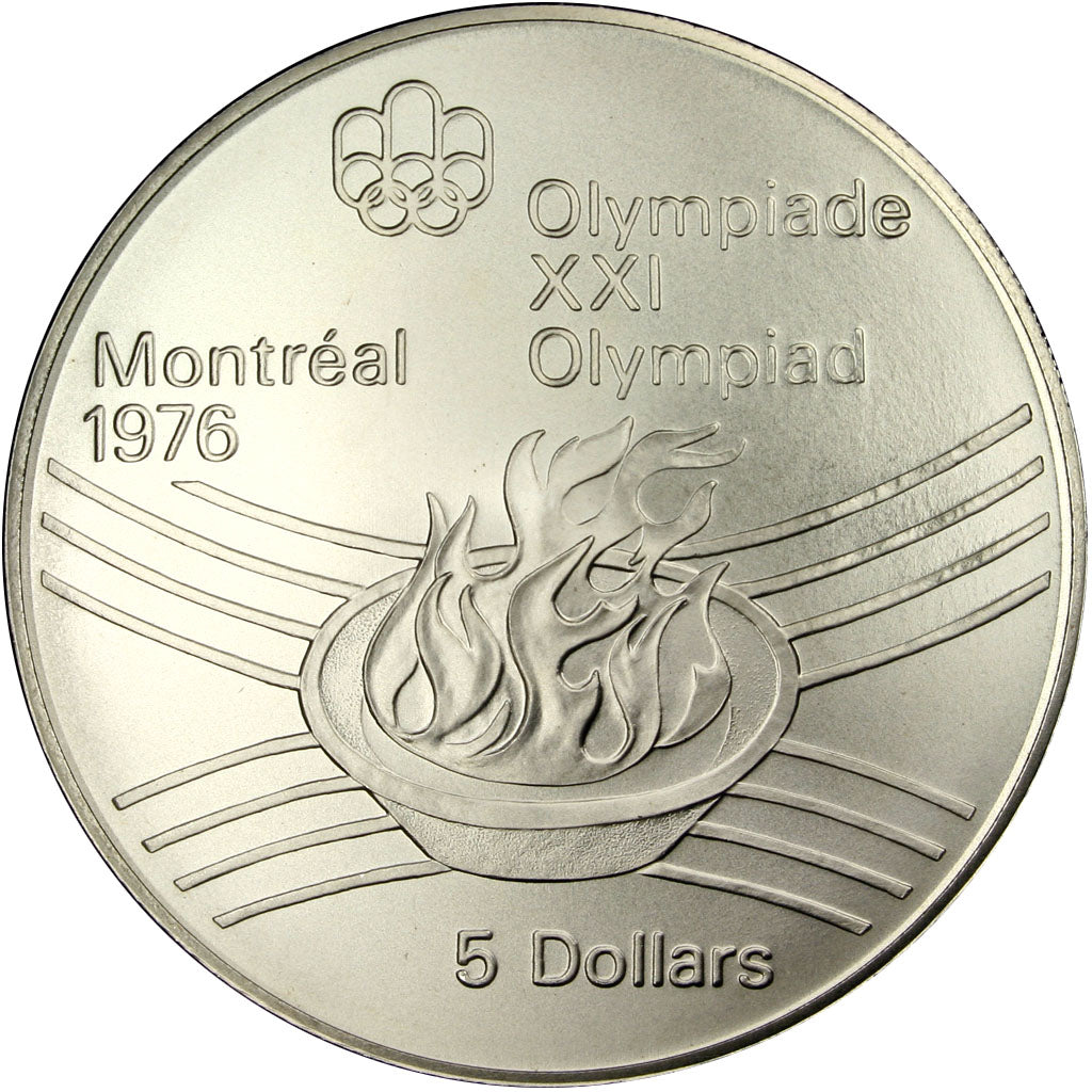 Canada, 5 Dollars, 1976, MS(63), Silver, 24.30