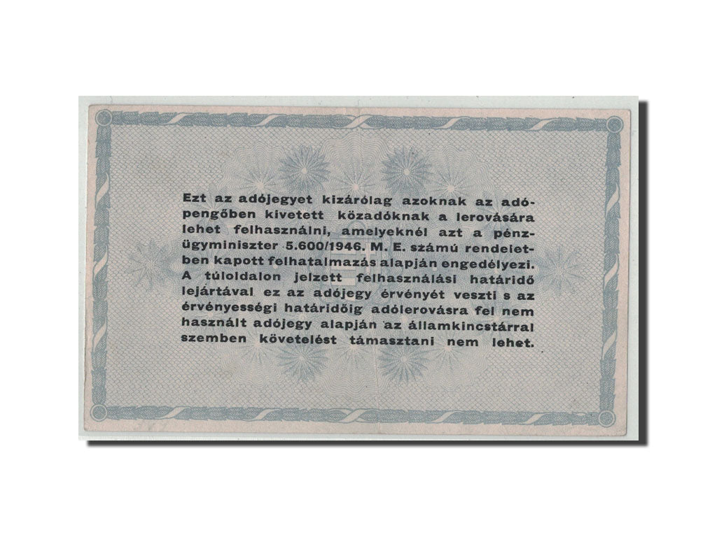 Hongrie, 500,000 (Ötszazezer) Adópengö, 1946, KM:139b, 1946-05-25, SUP