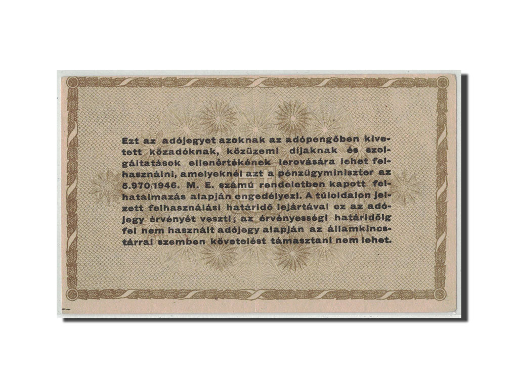 Banknote, Hungary, 10,000 (Tizezer) Adópengö, 1946, 1946-05-28, KM:143a
