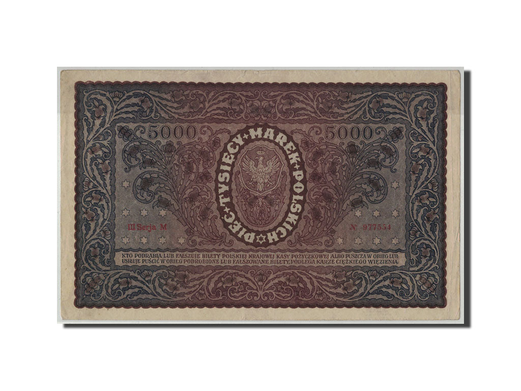 Banknote, Poland, 5000 Marek, 1920, 1920-02-07, KM:31, AU(50-53)